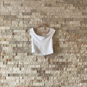 Garage White off shoulder